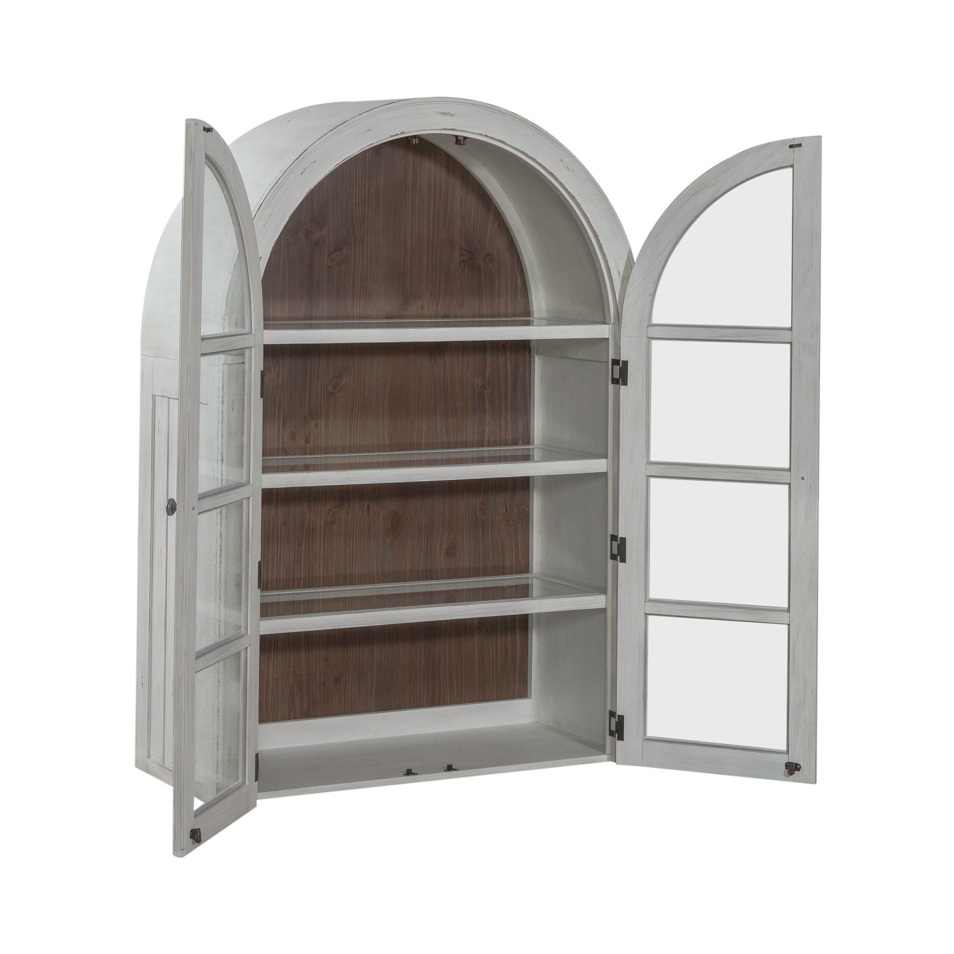 River Place - Curio Hutch - White - Hornell Furniture Outlet