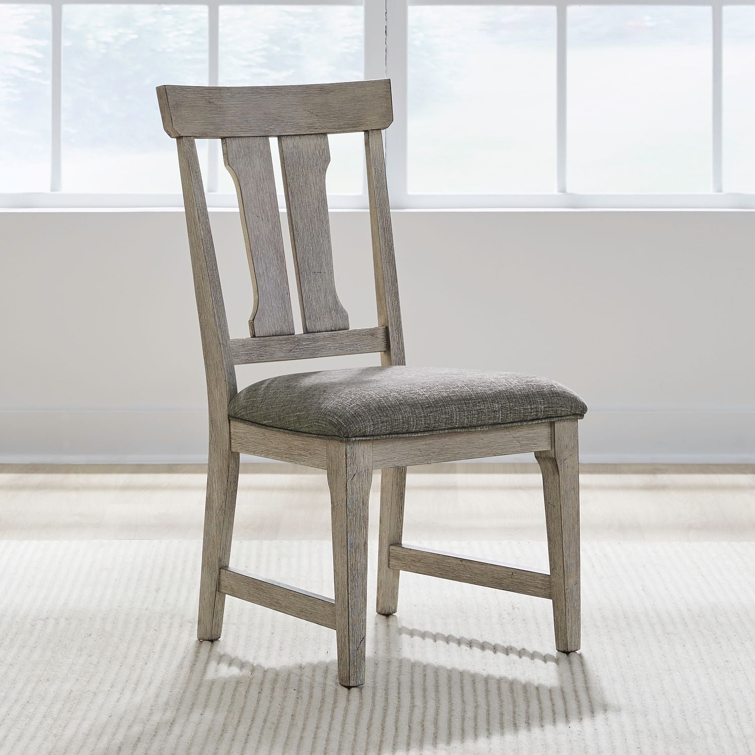 Hallendale - Splat Back Side Chair (RTA) - White - Hornell Furniture Outlet