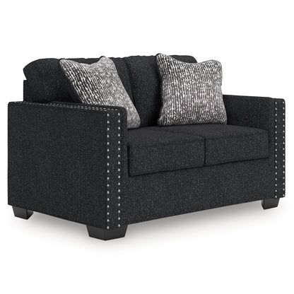 Jasmine Peaks - Coal - Loveseat - Hornell Furniture Outlet