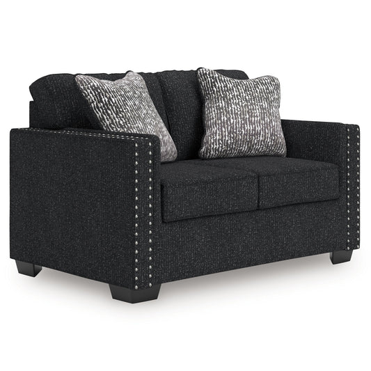 Jasmine Peaks - Coal - Loveseat - Hornell Furniture Outlet