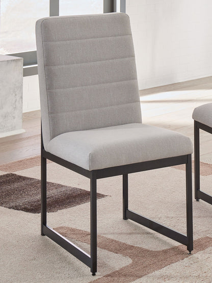 Tomtyn - Light Brown - Dining Upholstered Side Chair (Set of 2) - Hornell Furniture Outlet