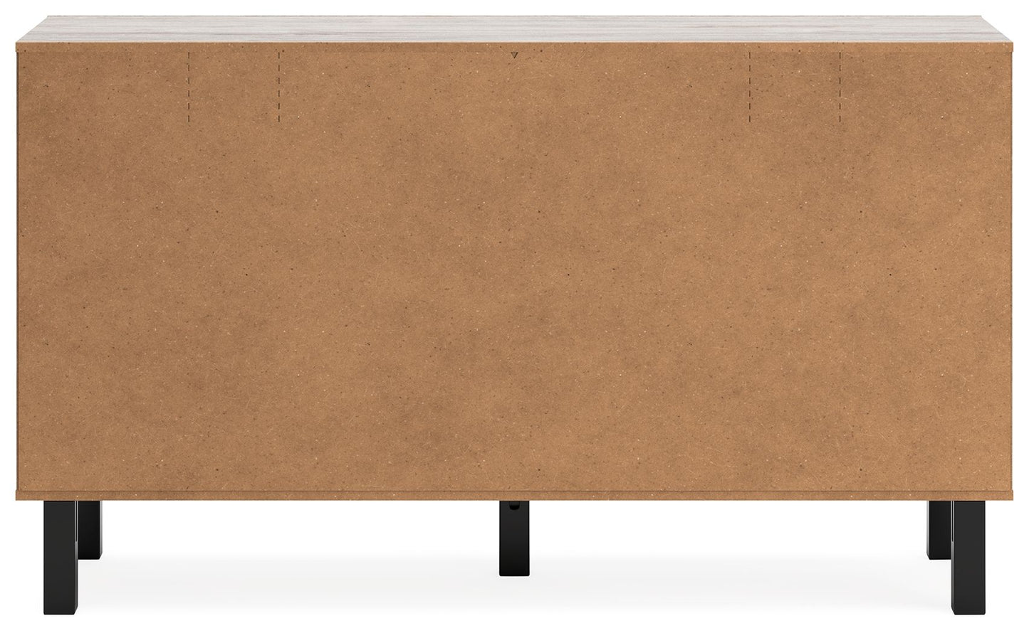 Vessalli - Black / Gray - Six Drawer Dresser - Hornell Furniture Outlet
