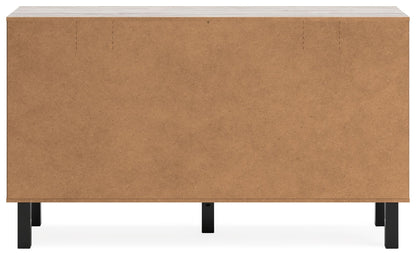 Vessalli - Black / Gray - Six Drawer Dresser - Hornell Furniture Outlet