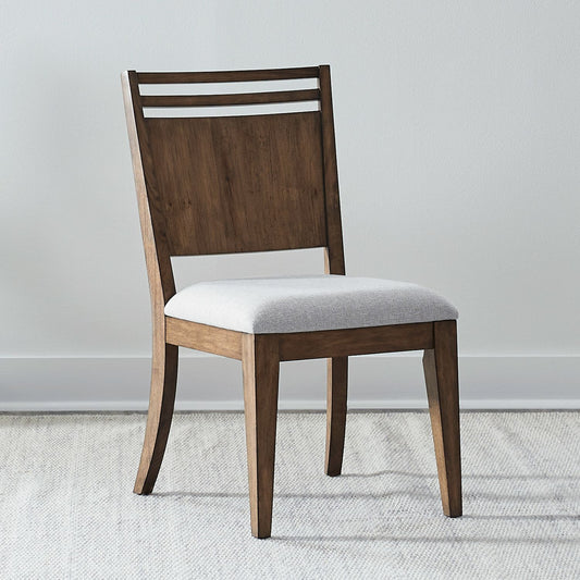 Shaker Lakes - Panel Back Side Chair (RTA) - Harvest Brown - Hornell Furniture Outlet