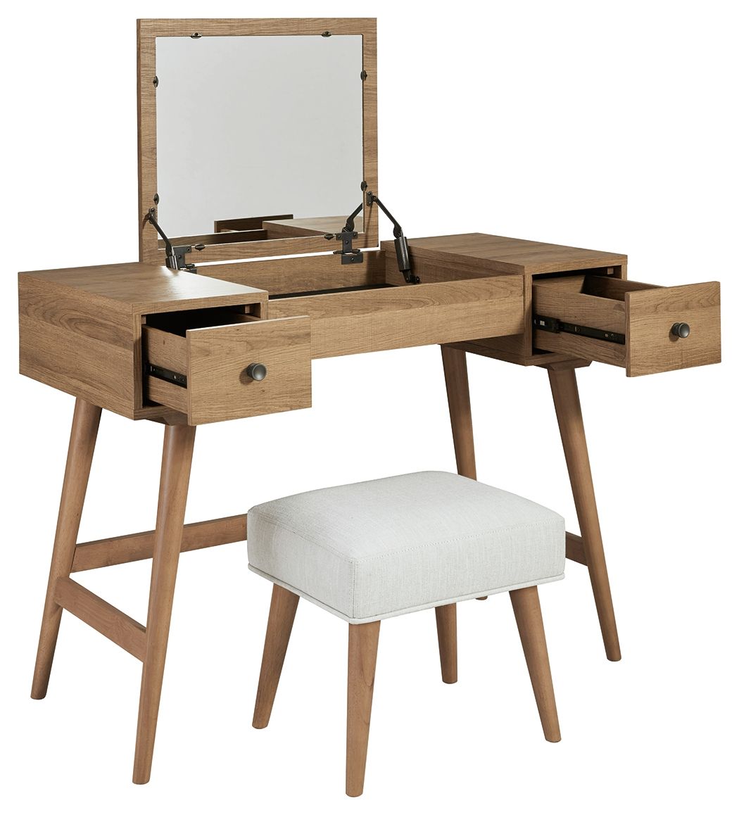 Thadamere - Vanity Stool - Hornell Furniture Outlet