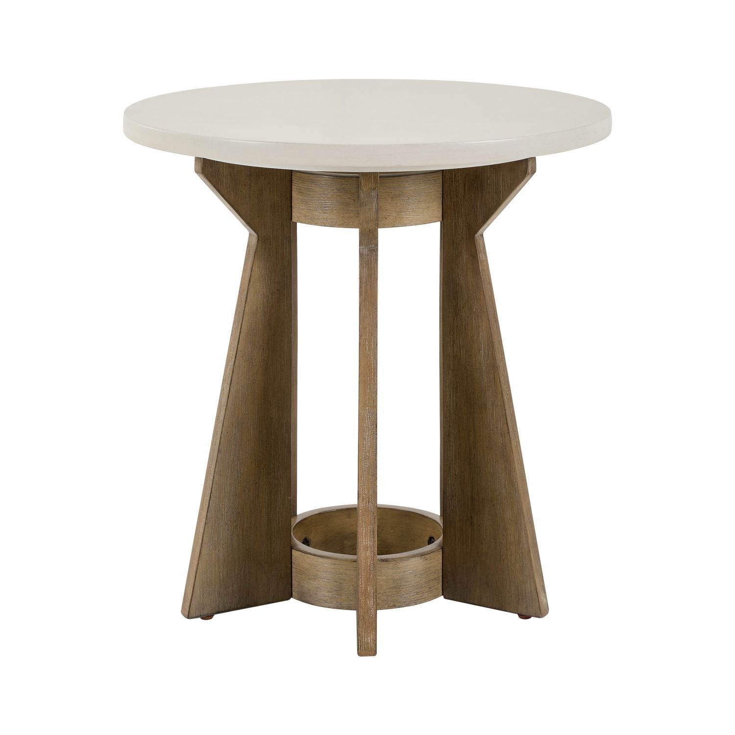 Berkley Square - Round End Table - Brown - Hornell Furniture Outlet