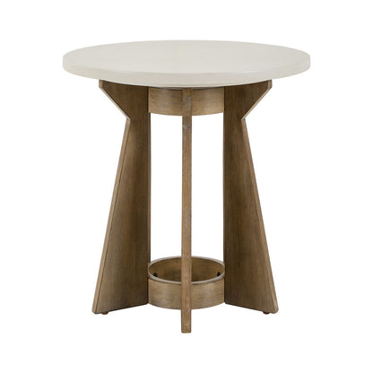 Berkley Square - Round End Table - Brown - Hornell Furniture Outlet