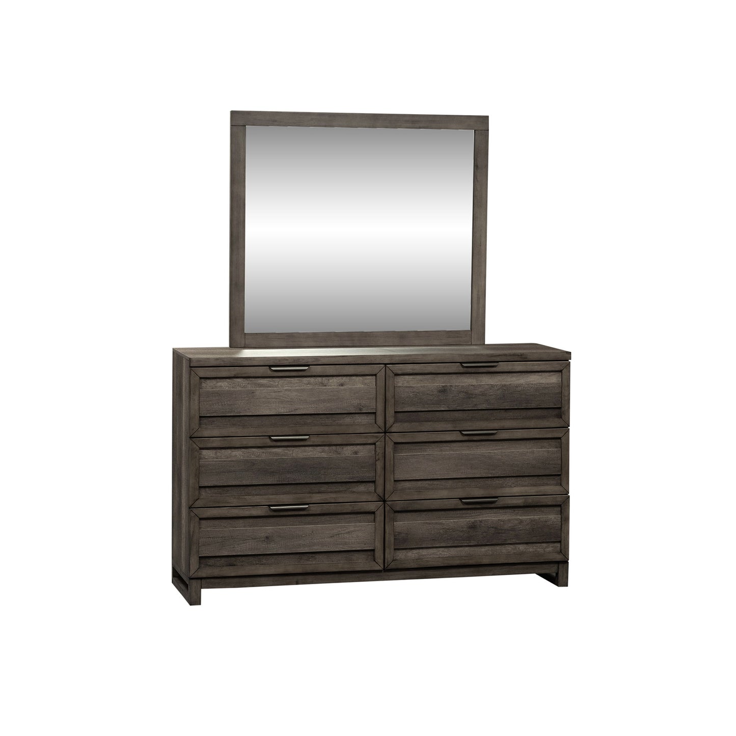 Tanners Creek - Dresser & Mirror - Dark Gray - Hornell Furniture Outlet