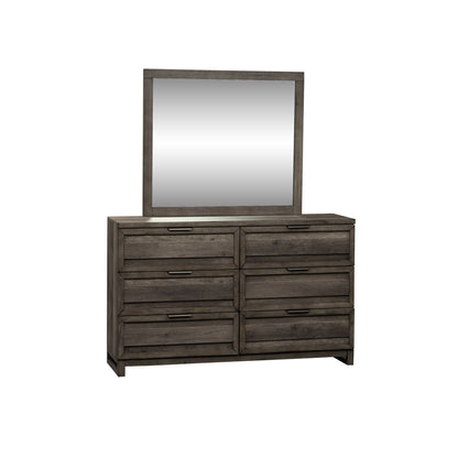 Tanners Creek - Dresser & Mirror - Dark Gray - Hornell Furniture Outlet