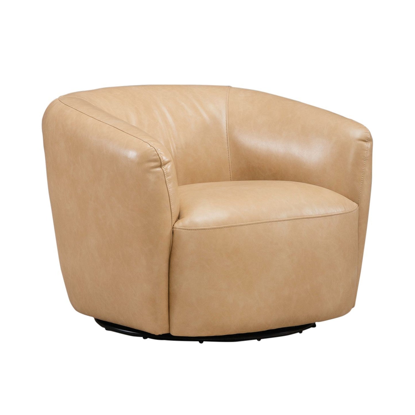 Donovan - Upholstered Swivel Accent Chair - Tan - Hornell Furniture Outlet