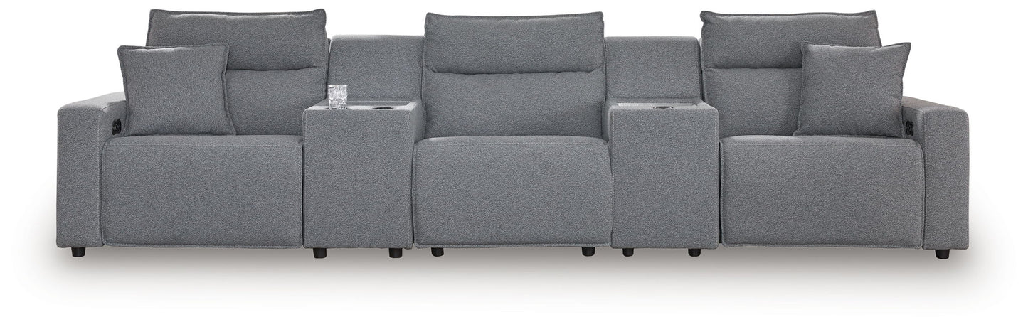ModMax II - Salt And Pepper - Reclining Sectional - Hornell Furniture Outlet
