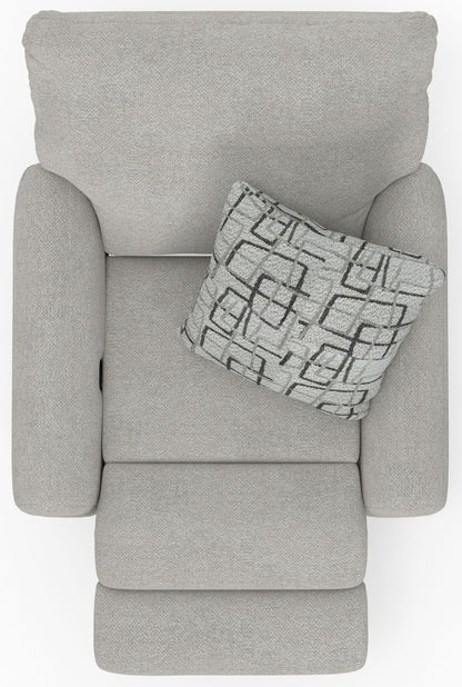Maxwell - Power Deep Seat Lay Flat Recliner - Hornell Furniture Outlet