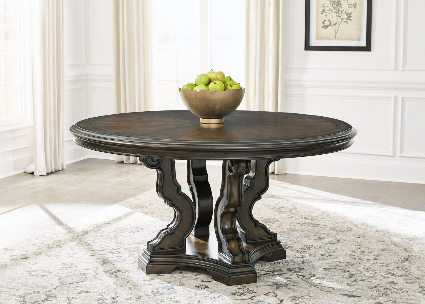 Maylee - Dark Brown - Dining Table - Hornell Furniture Outlet
