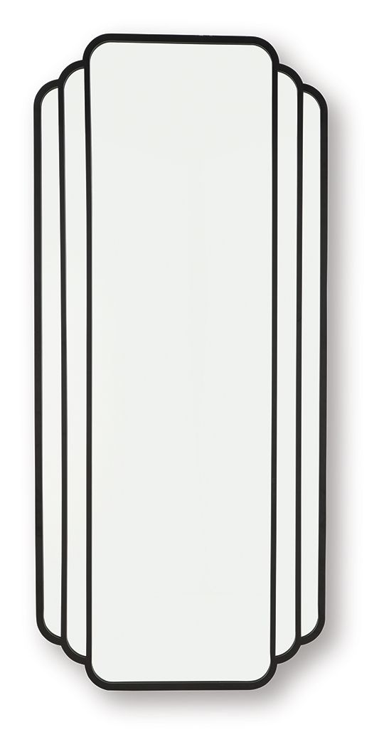 Antigone - Black - Floor Mirror - Hornell Furniture Outlet