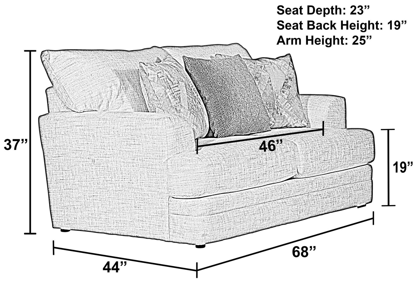 Zeller - Loveseat - Cream - Hornell Furniture Outlet