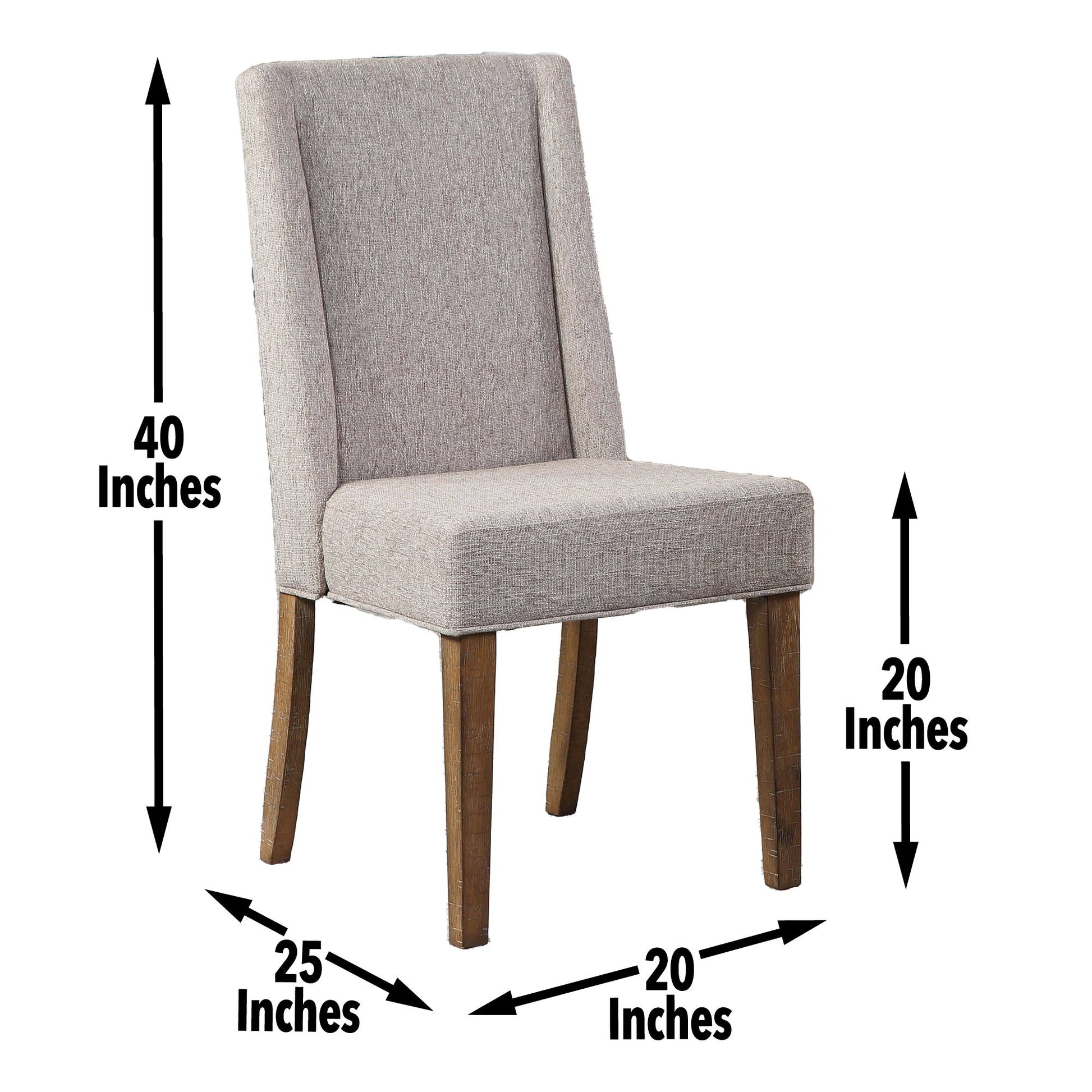 Riverdale - Upholstered Chair (Set of 2) - Dark Brown - Hornell Furniture Outlet