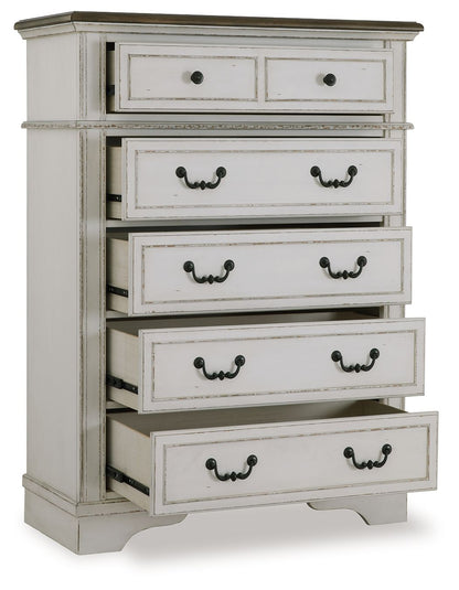 Blendon - Two - tone - Five Drawer Chest - Hornell Furniture Outlet