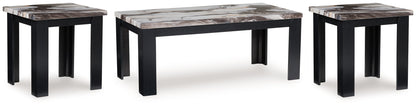 Jazmore - Dark Brown - Occasional Table Set (Set of 3) - Hornell Furniture Outlet