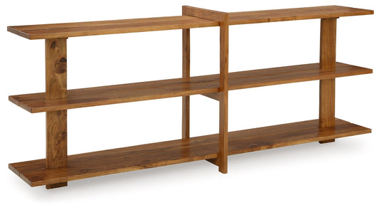 Fayemour - Brown - Console Sofa Table - Hornell Furniture Outlet