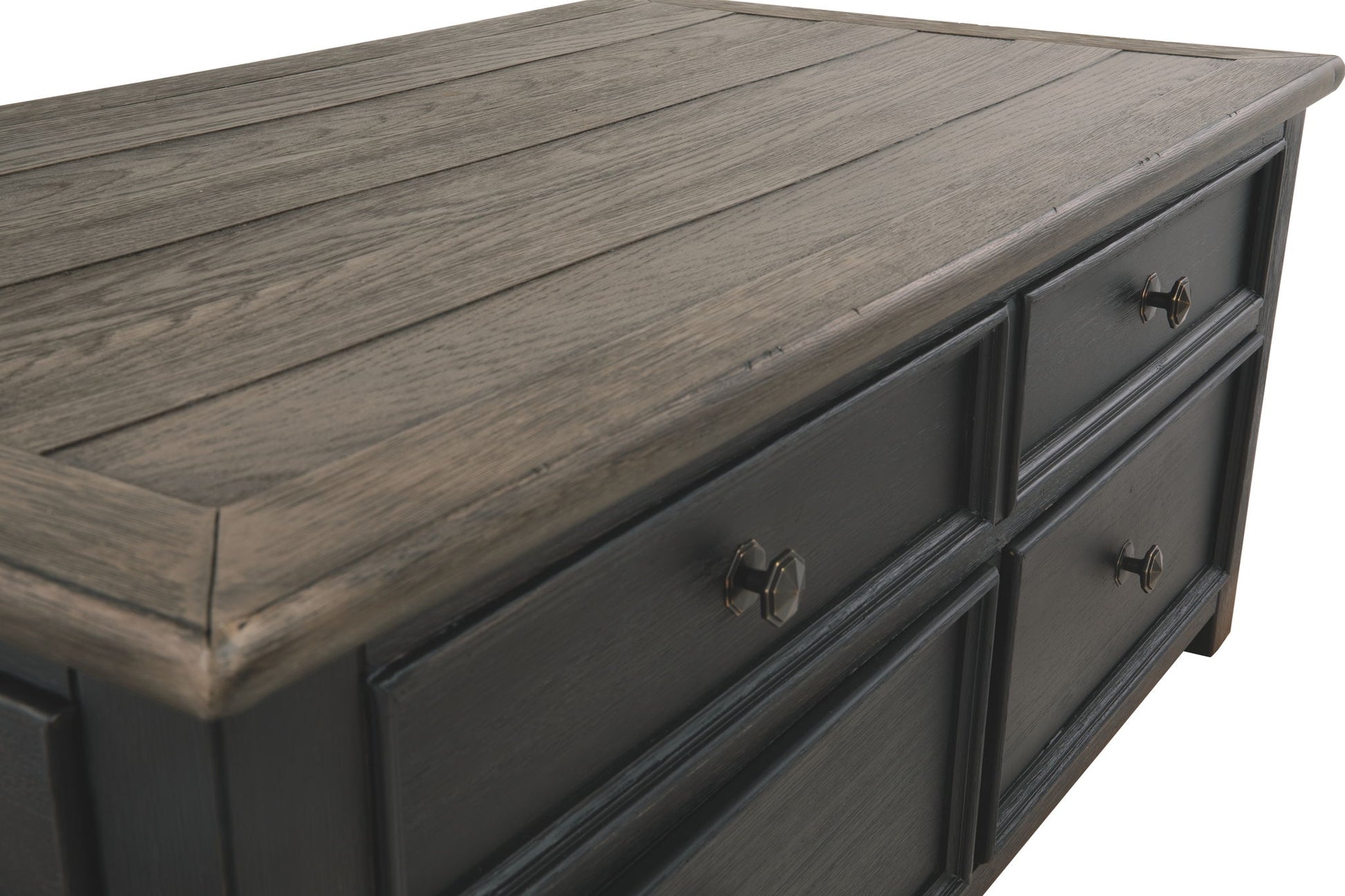 Tyler Creek - Grayish Brown / Black - Lift Top Cocktail Table - Hornell Furniture Outlet