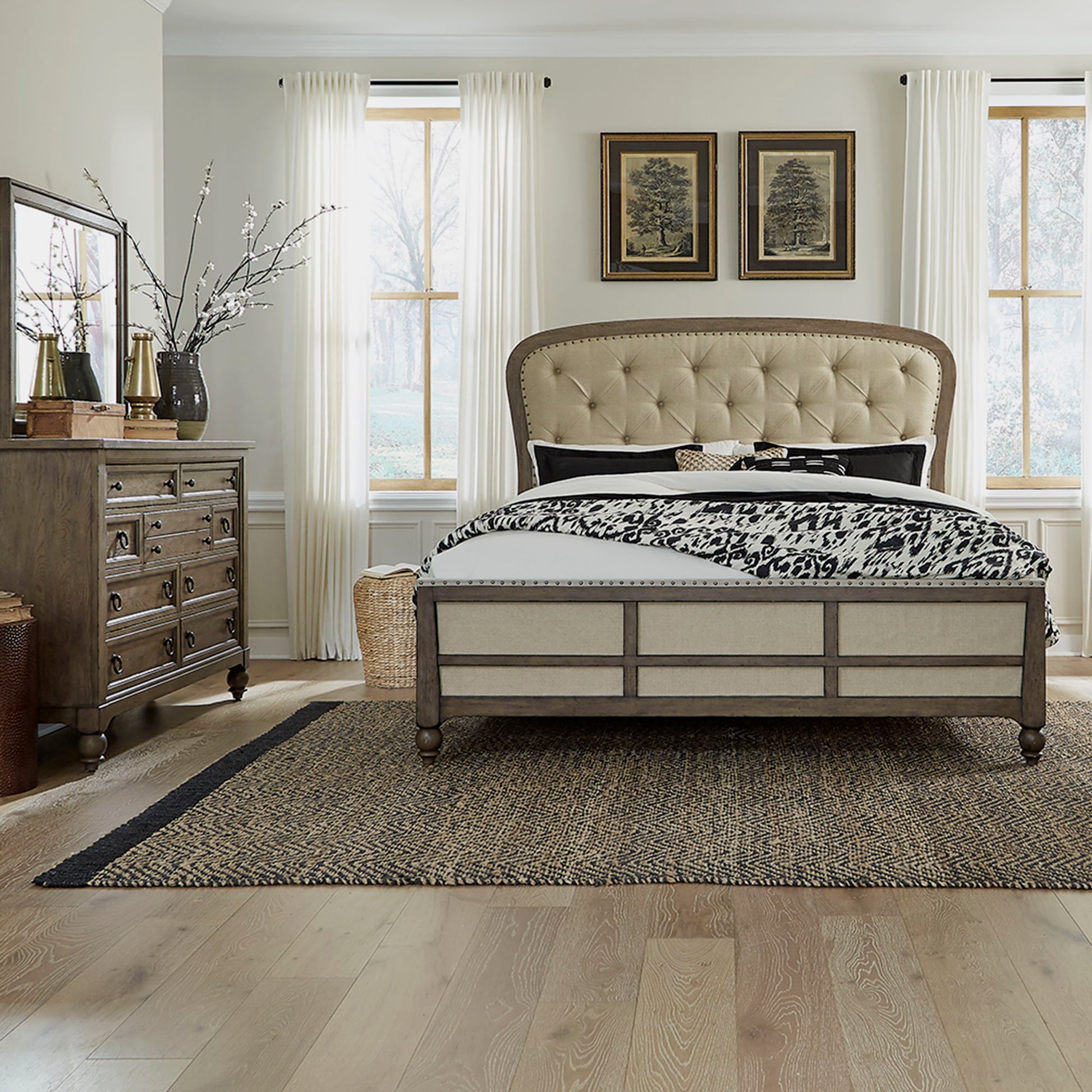 Americana Farmhouse - Shelter Bedroom Set - Hornell Furniture Outlet
