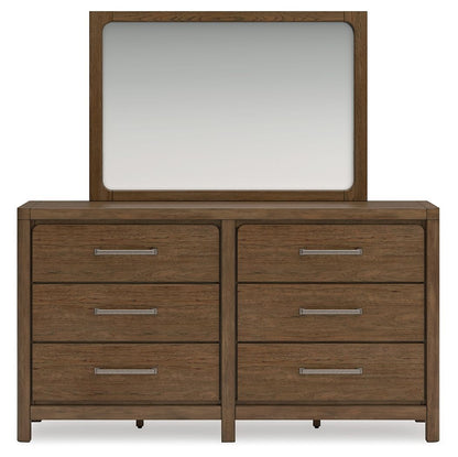 Cabalynn - Dresser And Mirror - Light Brown - Hornell Furniture Outlet