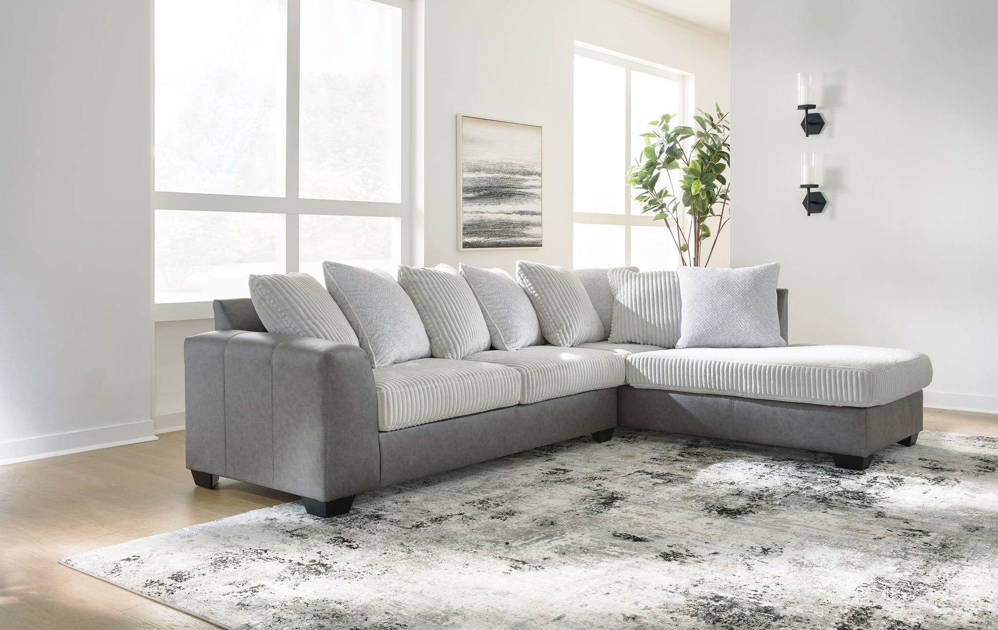 Clairette Court - Sectional - Hornell Furniture Outlet
