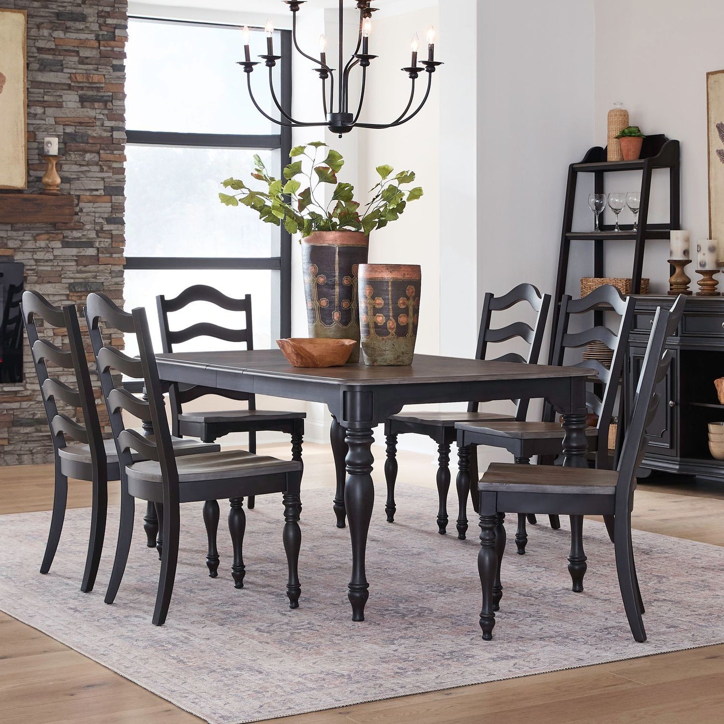 Magnolia Manor - Leg Table Set - Hornell Furniture Outlet