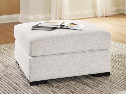 Misty - Lakes - Oversized Accent Ottoman - Chalk - Hornell Furniture Outlet