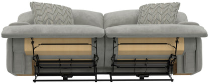 Renaldo - Power Sofa With Zero Gravity Recline - Stone - Hornell Furniture Outlet