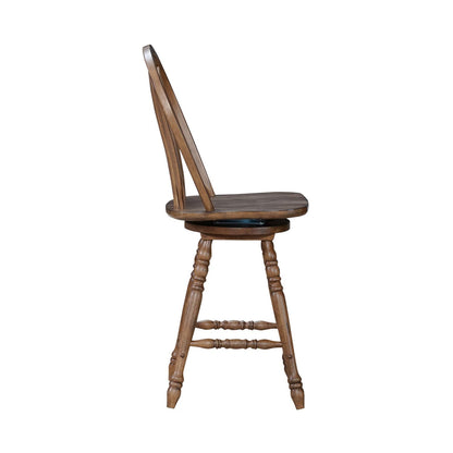 Carolina Crossing - Windsor Swivel Counter Chair - Hornell Furniture Outlet