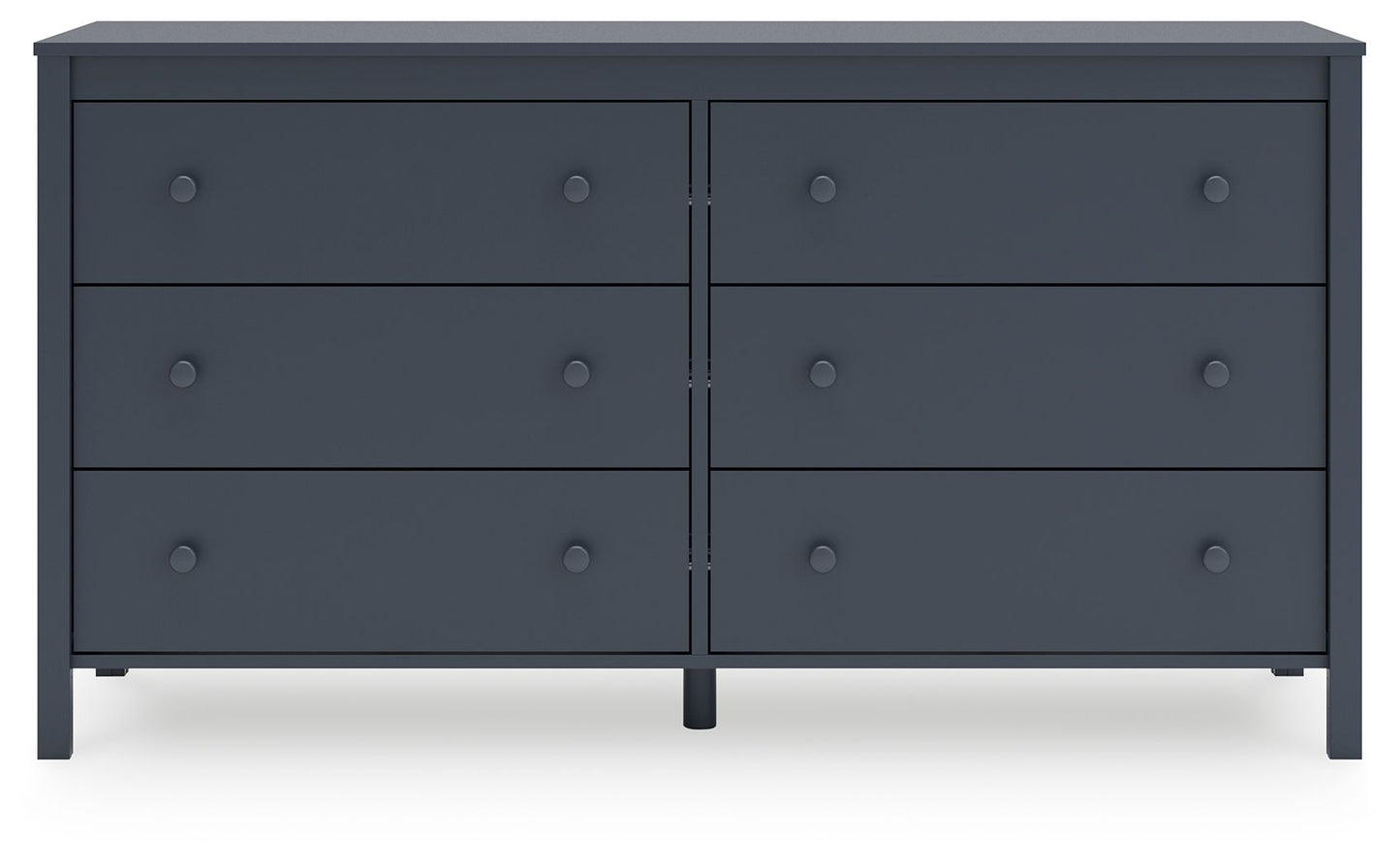 Simmenfort - Navy Blue - Six Drawer Dresser - Hornell Furniture Outlet