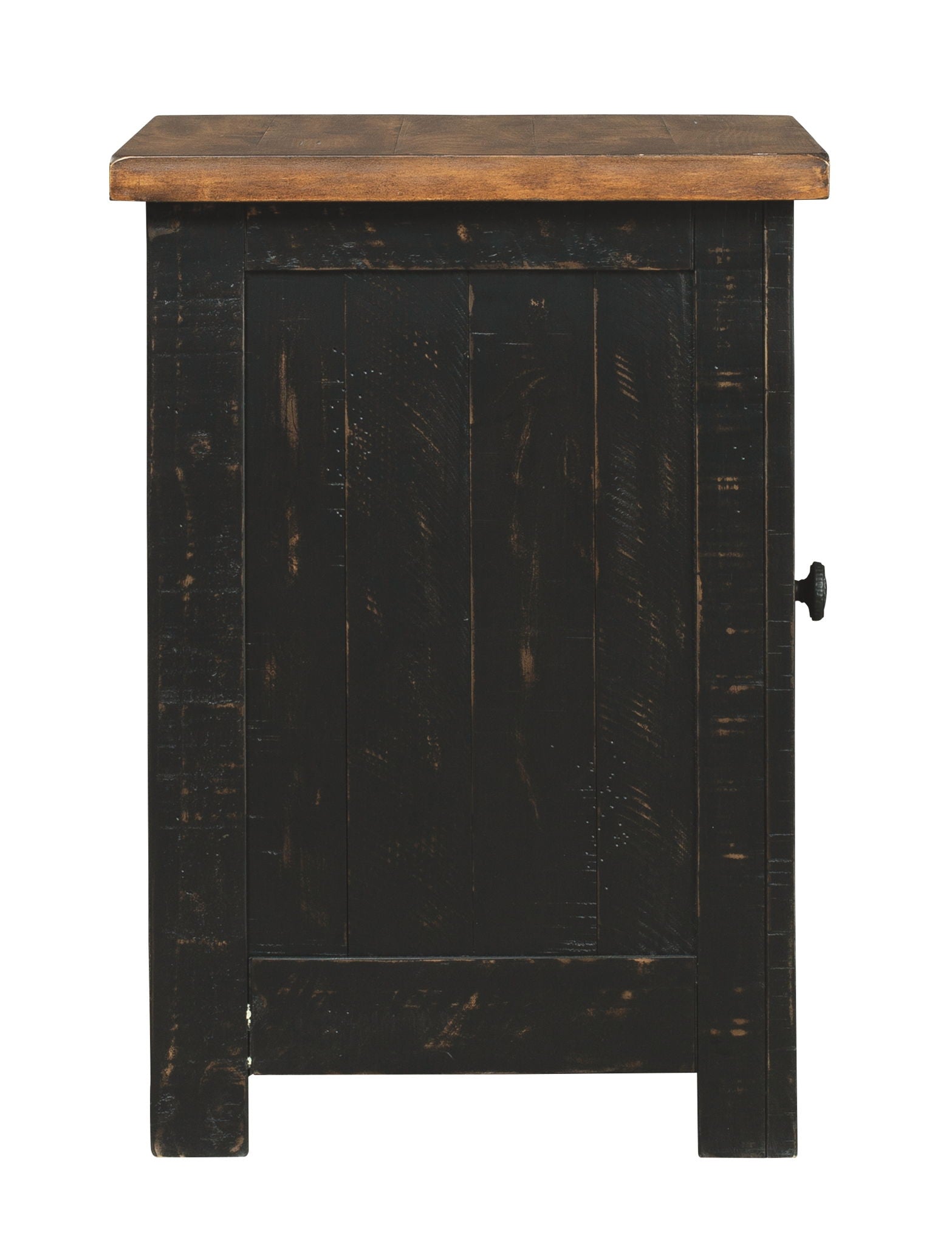 Valebeck - Black / Brown - Chair Side End Table - Hornell Furniture Outlet