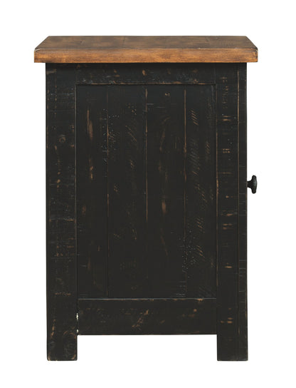 Valebeck - Black / Brown - Chair Side End Table - Hornell Furniture Outlet