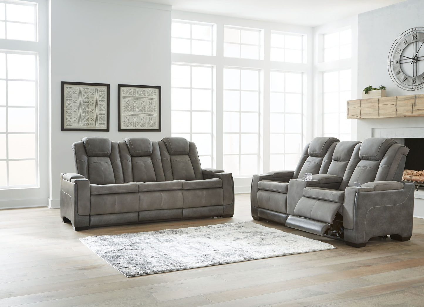 Next - Gen Durapella - Power Reclining Living Room Set - Hornell Furniture Outlet