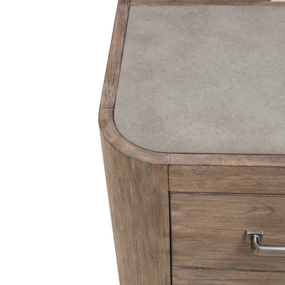 South Bend - Nightstand With Charging Station - Brown - Hornell Furniture Outlet