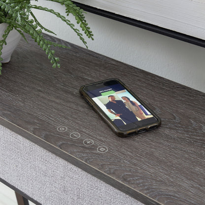 Sethlen - Gray / Black - Console Sofa Table - Hornell Furniture Outlet