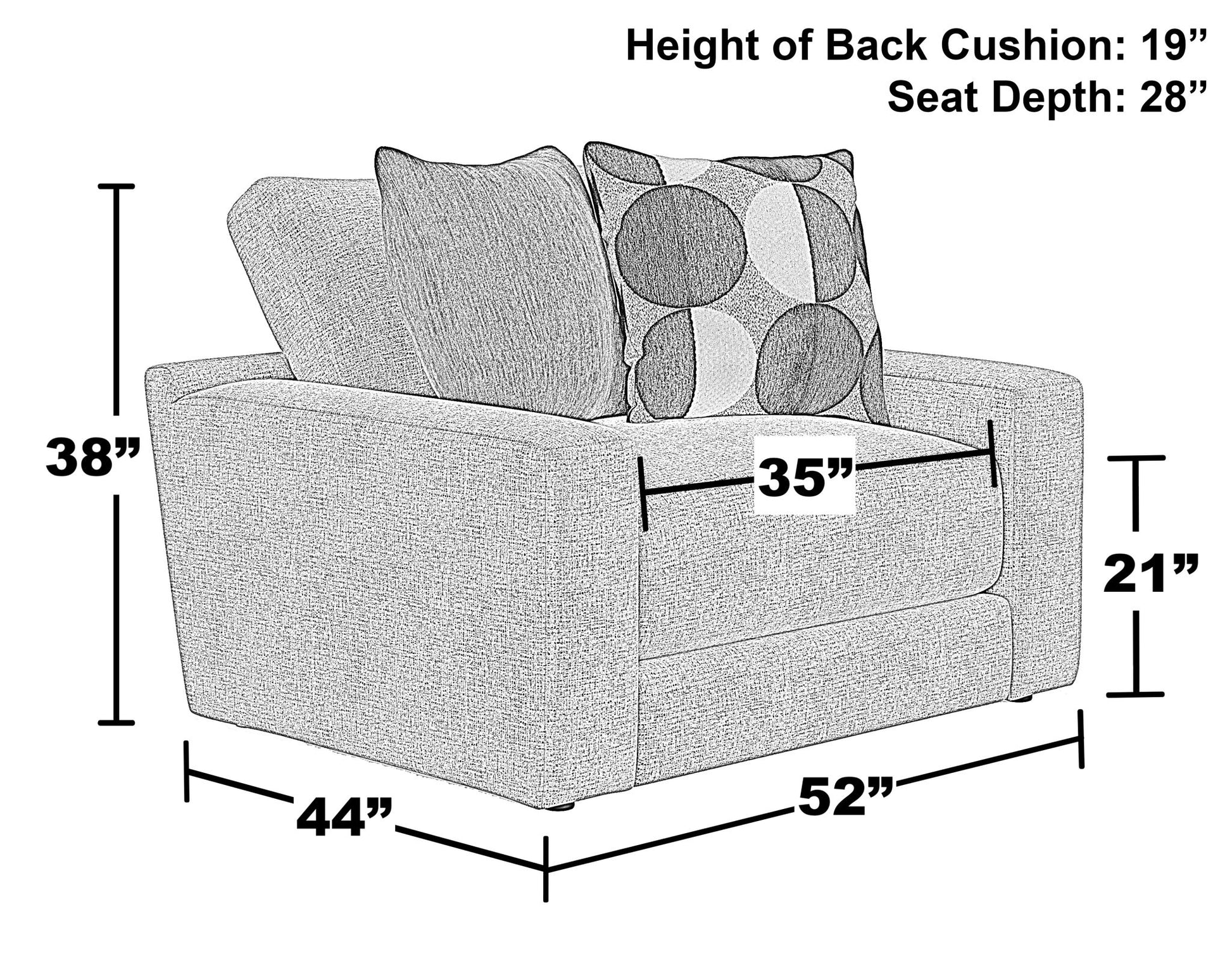 Arlo - Chair & 1/2 - Hornell Furniture Outlet