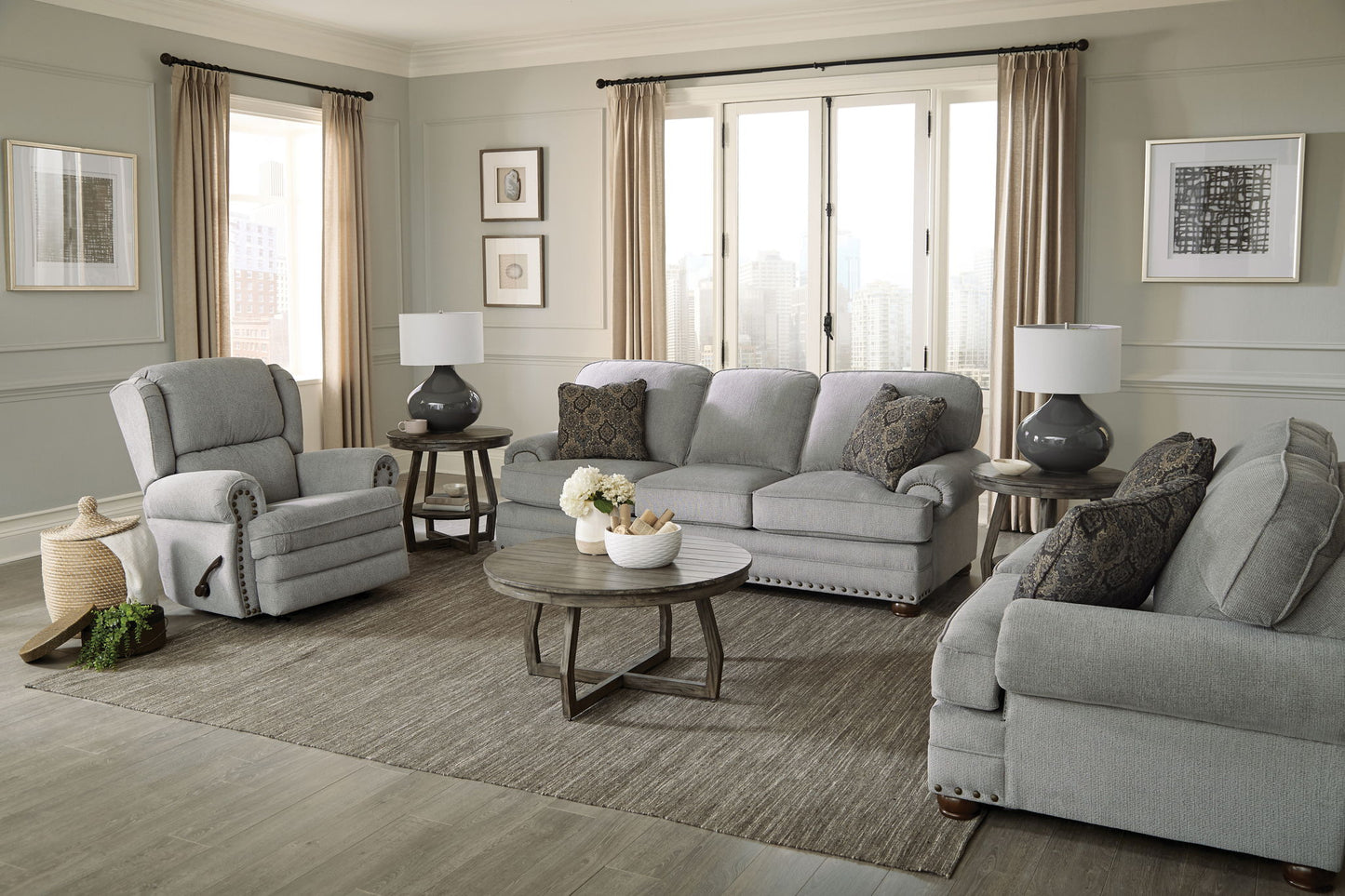 Singletary - Loveseat - Hornell Furniture Outlet