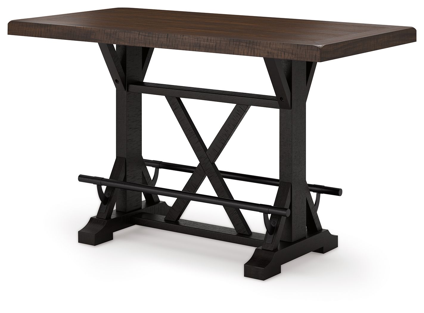 Valebeck - Rect Dining Room Counter Table With Wine Rack - Hornell Furniture Outlet