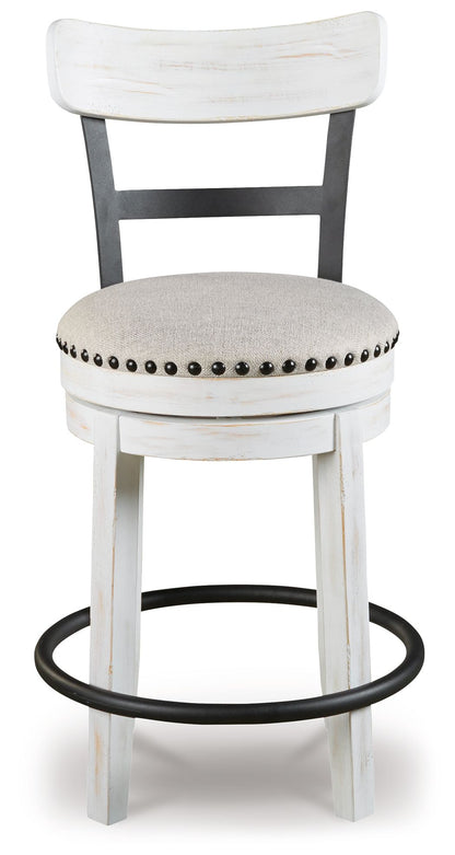 Valebeck - Full Back Swivel Stool - Hornell Furniture Outlet