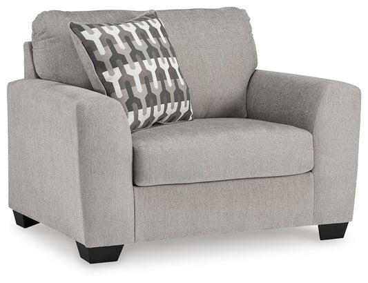 Avenal Park - Flannel - Chair And A Half - Hornell Furniture Outlet