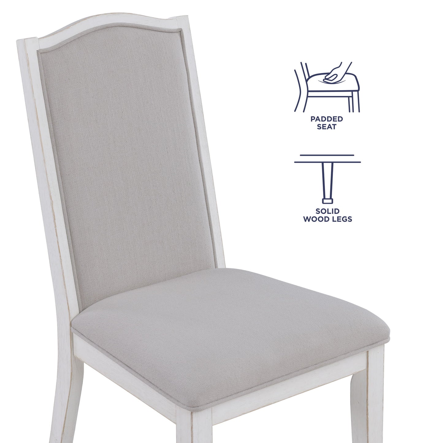 Warren - Side Chair (Set of 2) - White - Hornell Furniture Outlet