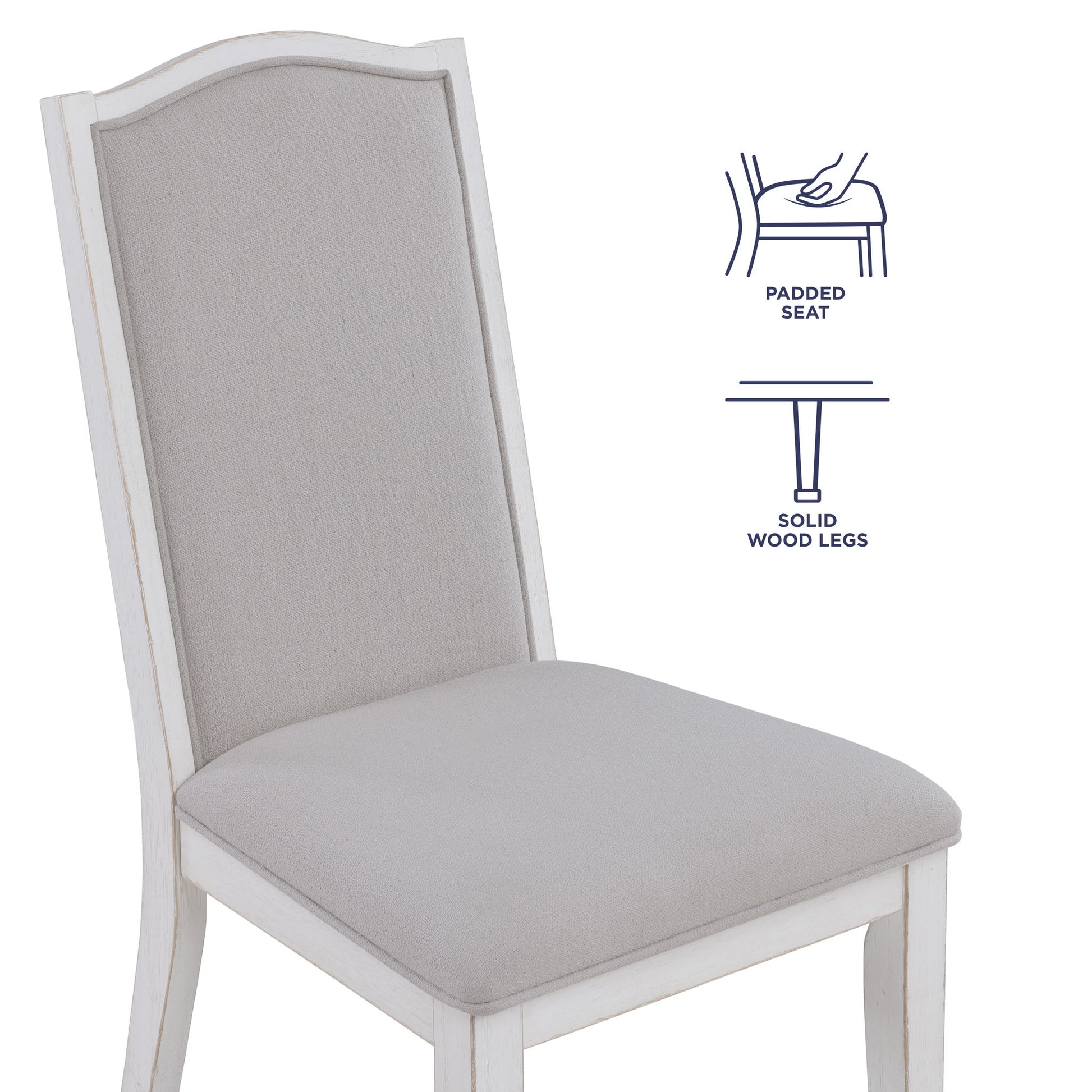 Warren - Side Chair (Set of 2) - White - Hornell Furniture Outlet