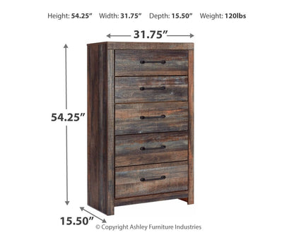 Drystan - Dresser, Mirror, Bookcase Bed Set - Hornell Furniture Outlet