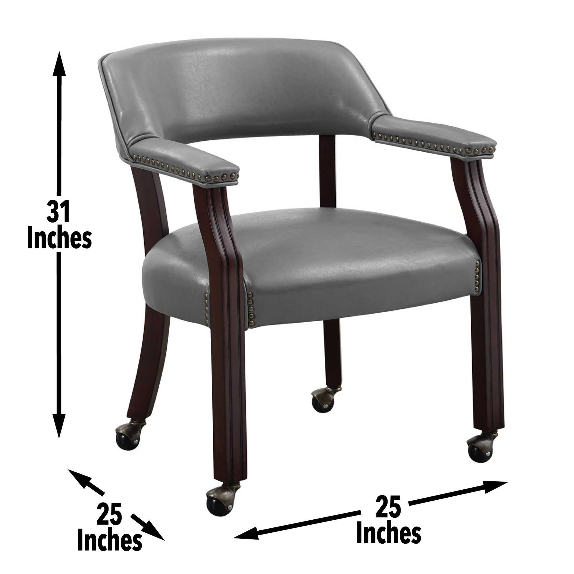 Tournament - Arm Chair With Casters - Hornell Furniture Outlet