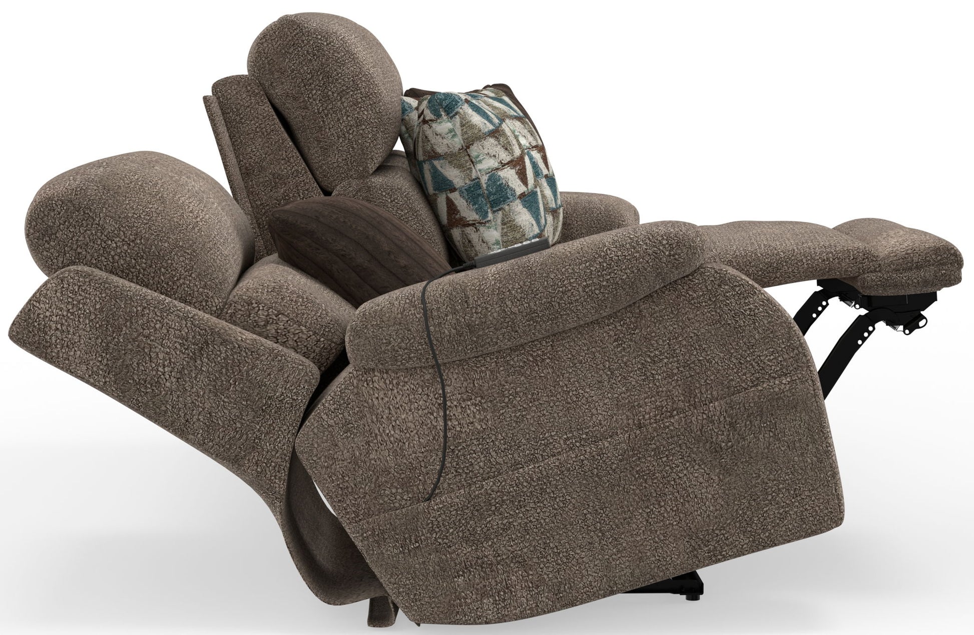Joya - Zero Gravity Power Reclining Sofa With Power Adjustable Headrest And CR3 Heat/Massage/Lumbar - Mushroom - Hornell Furniture Outlet