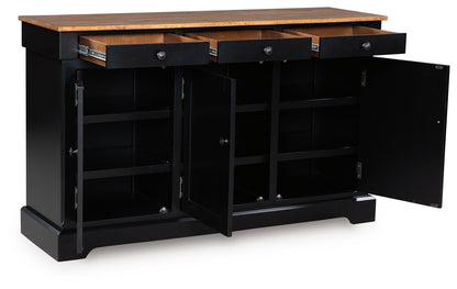 Wildenauer - Brown / Black - Dining Room Buffet - Hornell Furniture Outlet