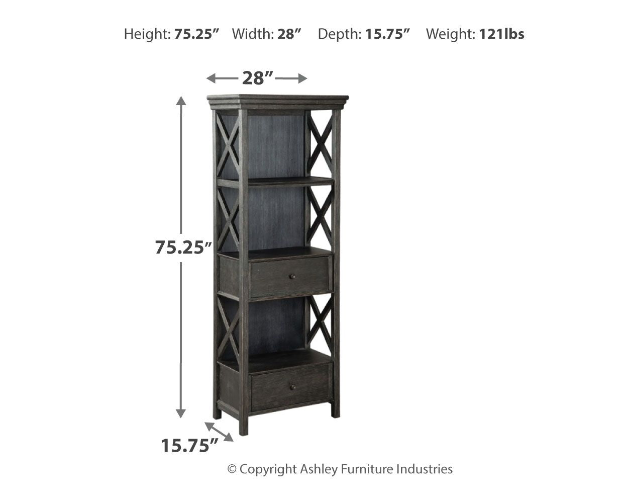 Tyler Creek - Display Cabinet - Hornell Furniture Outlet