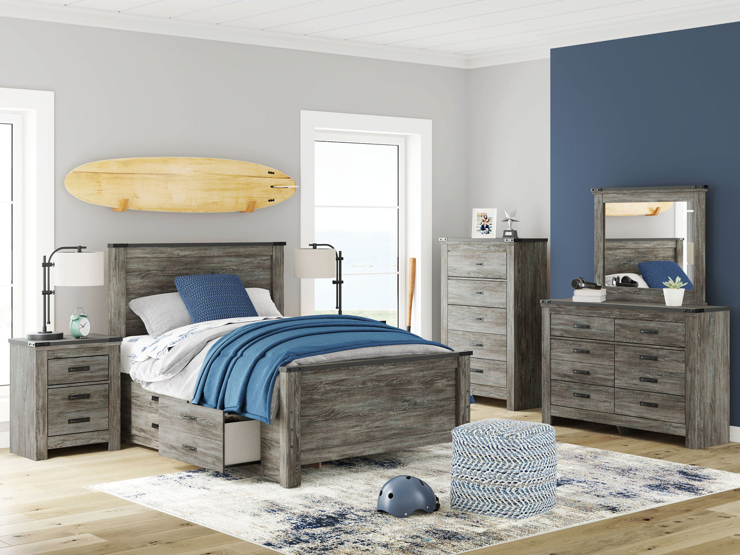 Frandern - Storage Panel Bedroom Set - Hornell Furniture Outlet